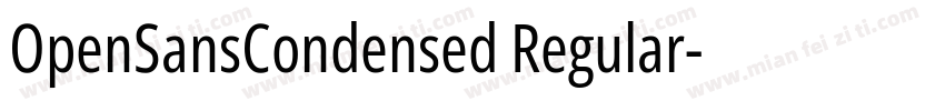 OpenSansCondensed Regular字体转换